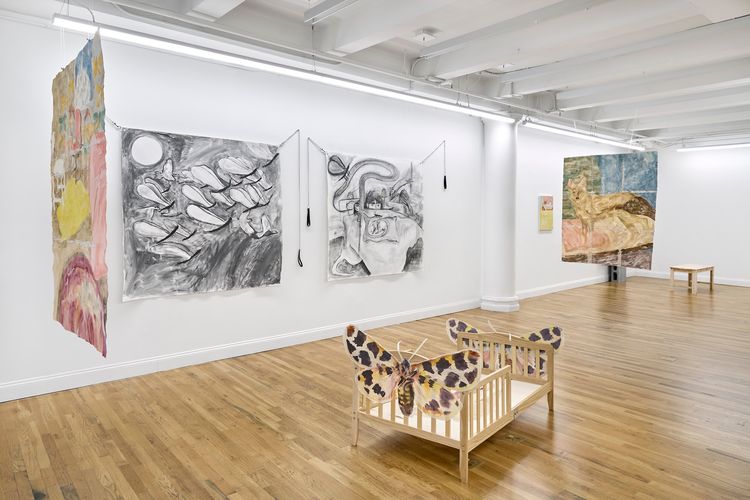 Installation view, The Moon Takes Shape of an Outsider's Light, RAINRAIN · 2025 (1)