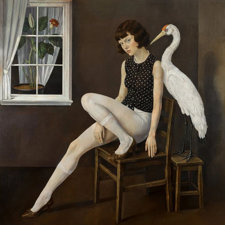 Von Wolfe, Night Visitor, 2026. Oil on canvas, 180 x 180 cm. Courtesy Richard Heller Gallery.
