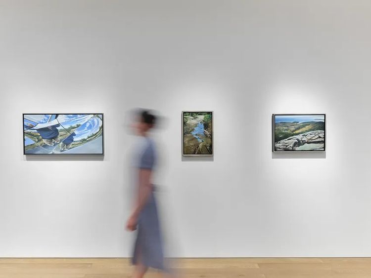 Installation view, My Camera Is My Sketchbook, Schoelkopf Gallery