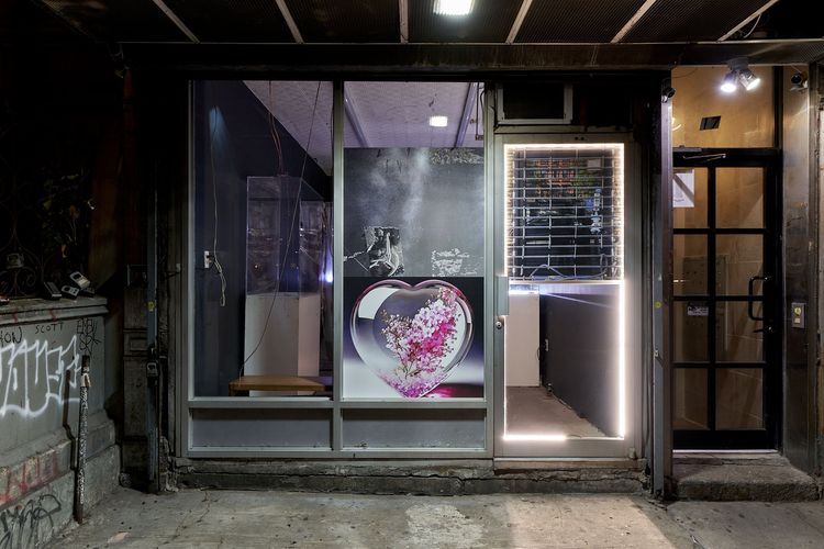 Installation view, FATHAGOD.EXE, Blade Study