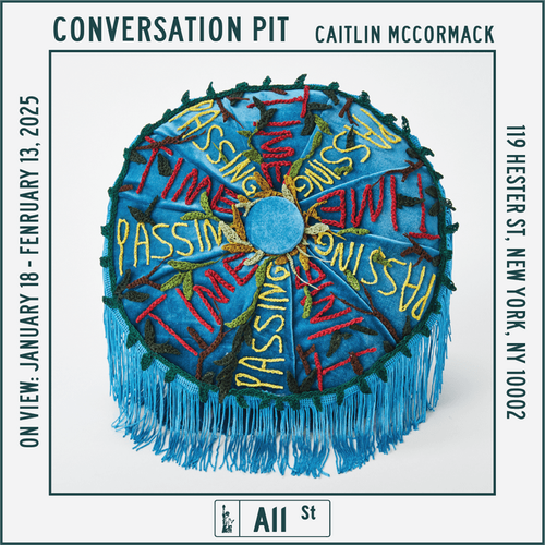 Installation view, Conversation Pit, All Street, Lower East Side