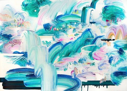 Installation view, Soundings of Blue, Sarahcrown