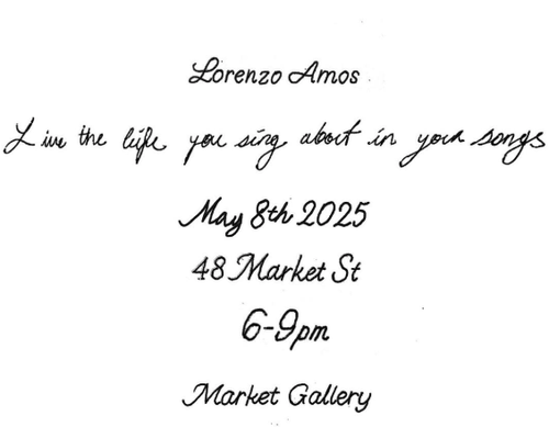 Installation view, Live the life you sing about in your songs, Market Gallery