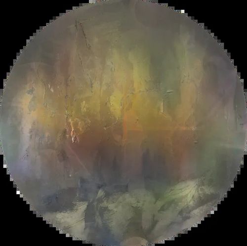 Liam Everett, Untitled (the thawing wind blows), 2026, Ink, oil, sand on linen