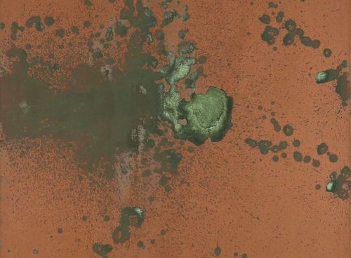 Installation view, Oxidation Paintings, Skarstedt, Chelsea
