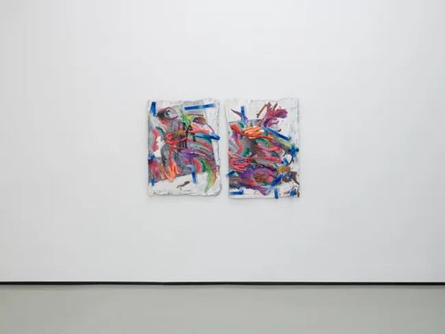 Installation view, Tape Drifts and Figures Reach, Philip Martin Gallery · 2026 (6)