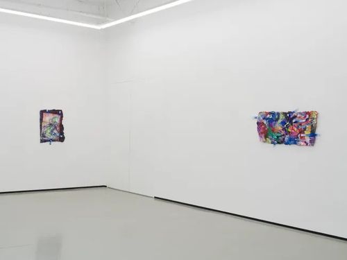 Installation view, Tape Drifts and Figures Reach, Philip Martin Gallery · 2026 (22)