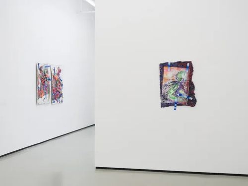 Installation view, Tape Drifts and Figures Reach, Philip Martin Gallery · 2026 (16)