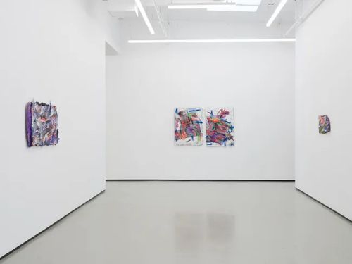 Installation view, Tape Drifts and Figures Reach, Philip Martin Gallery · 2026 (4)