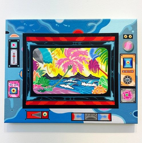 Installation view, Philip Akkerman, Erik Parker, Long Story Short, 52 Henry Street