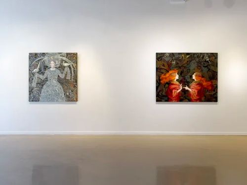 Installation view, The Garden of Invisible Birds: Igor & Marina, Gallery Henoch · 2026 (4)
