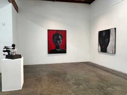 Installation view, Red, White and BLAK: The Black Woman-Key to American Culture, Walter Maciel Gallery · 2025 (1)