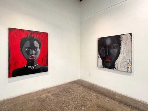 Installation view, Red, White and BLAK: The Black Woman-Key to American Culture, Walter Maciel Gallery · 2025 (7)
