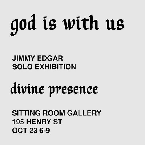 Installation view, Divine Presence, Sitting Room Gallery