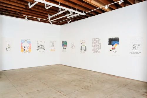 Installation view, Works on Paper, Charlotte Call · 2025 (4)