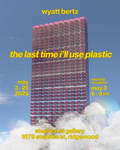 Installation view, The Last Time I’ll Use Plastic, Stephen Street Gallery