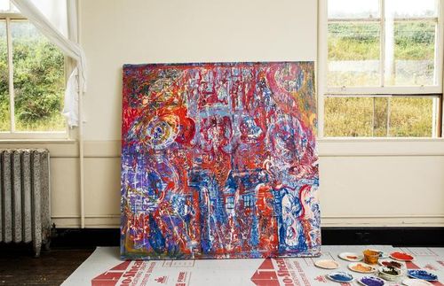 Installation view, MATRIX 290 / Keka Enriquez: History Painting, Berkeley Art Museum and Pacific Film Archive · 2026 (2)
