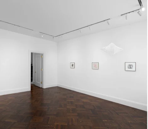Installation view, Drawing in String, Richard Saltoun · 2025 (1)